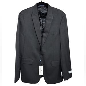 NEW Ryan Seacrest Distinction Black Patterened Blazer - Size 42 Long